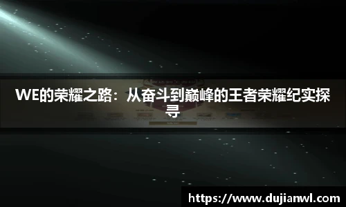 WE的荣耀之路：从奋斗到巅峰的王者荣耀纪实探寻